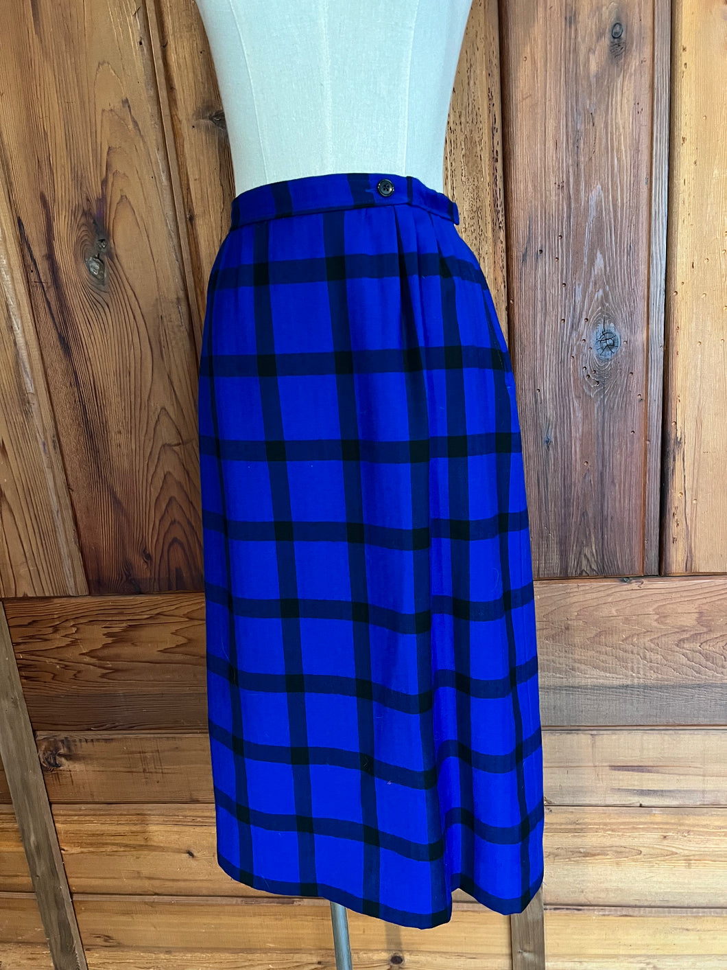 Vintage Pendleton Wool Plaid Skirt