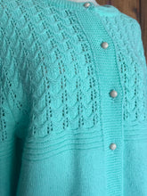 Load image into Gallery viewer, Vintage Mint Green Cardigan
