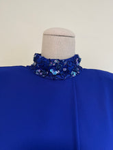 Load image into Gallery viewer, 1980’s Blue Bead Detail Dress by Ursula of Switzerland
