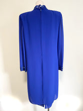 Load image into Gallery viewer, 1980’s Blue Bead Detail Dress by Ursula of Switzerland
